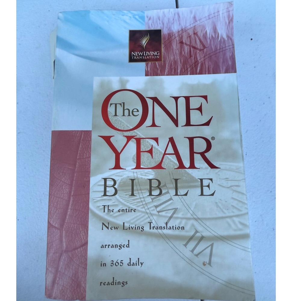 The One Year Bible NLT New Living Translation Tyndale House 1996 Edition